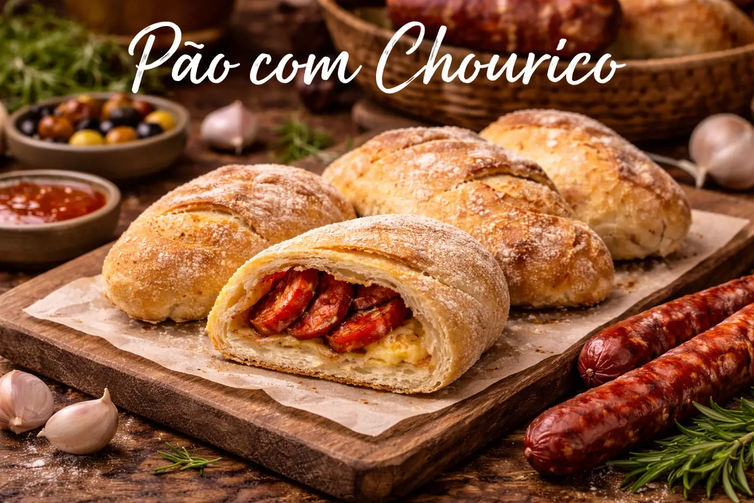 Pão com Chouriço