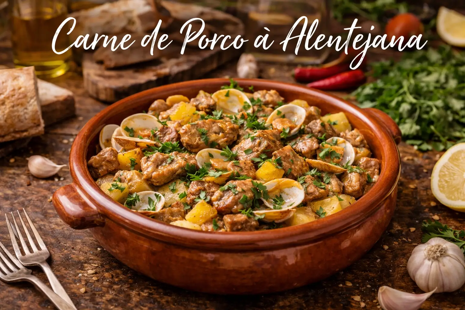Carne de Porco à Alentejana